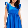 Blue Daydress in Day Dresses with Cotton and Lycra