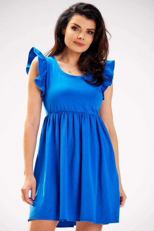 Blue Daydress in Day Dresses with Cotton and Lycra