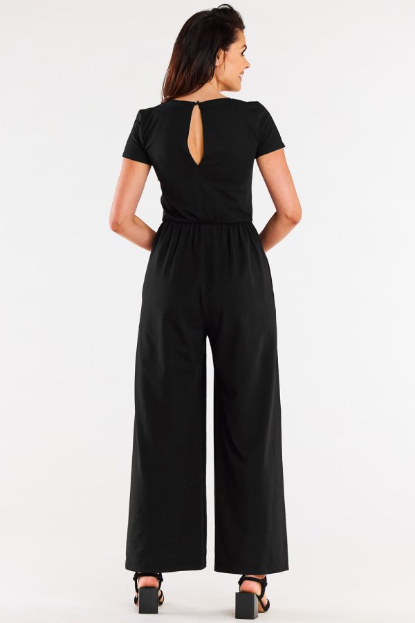 Black Suit in Playsuits For Women with Cotton and Lycra