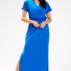 Blue Daydress in Day Dresses with Cotton and Lycra