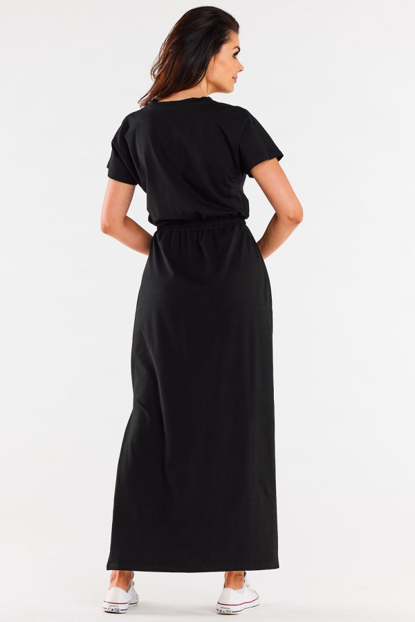 Black Daydress in Day Dresses with Cotton and Lycra