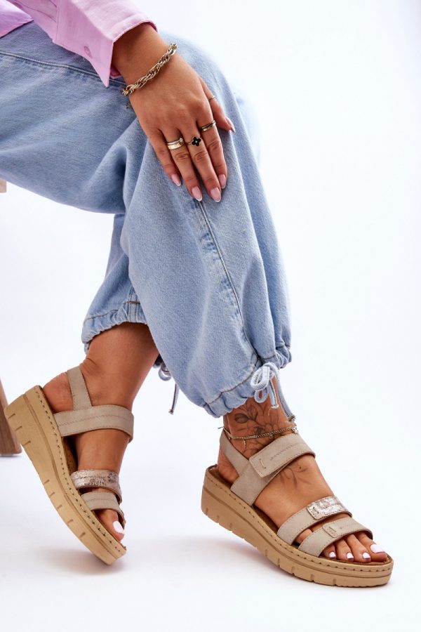 beige Buskin model 181422 Step in style