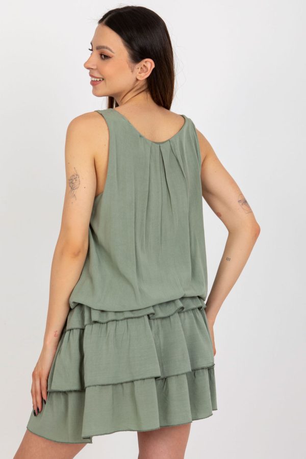 Green Daydress in Day Dresses with Viscose