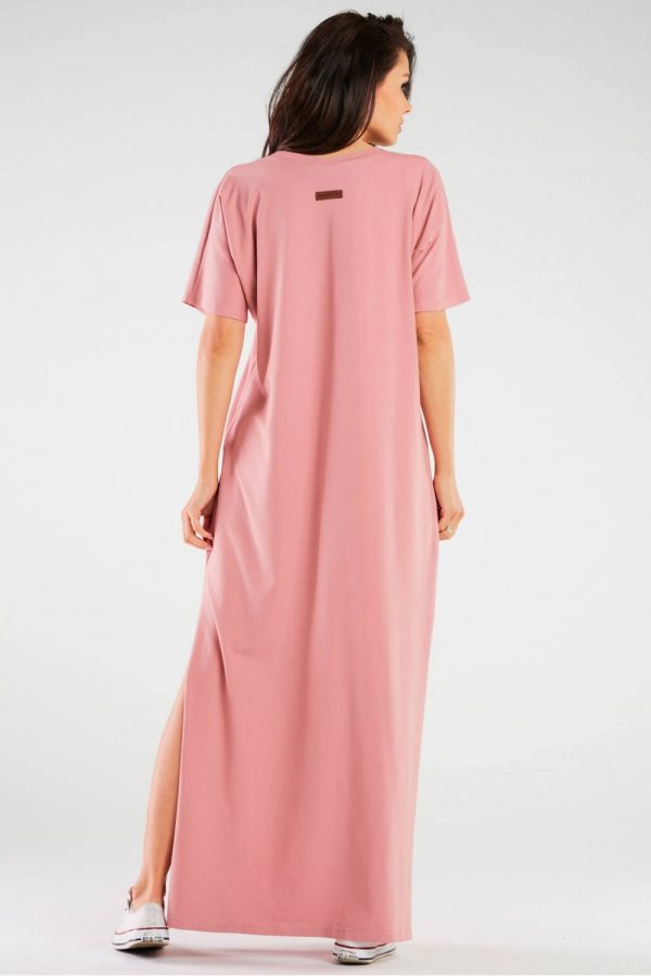 Pink Daydress in Day Dresses with Cotton and Lycra