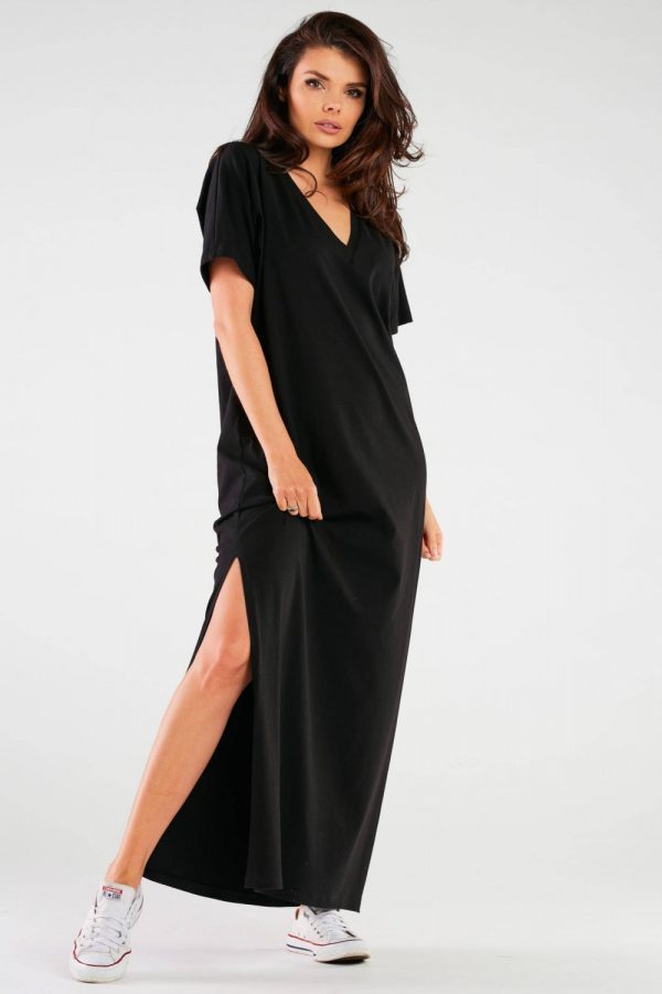 Black Daydress in Day Dresses with Cotton and Lycra