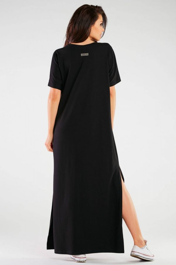 Black Daydress in Day Dresses with Cotton and Lycra
