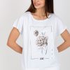 White Blouse in Women`s Blouses, Tunics with Cotton and Spandex