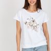 White Blouse in Women`s Blouses, Tunics with Cotton and Spandex
