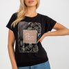 Black Blouse in Women`s Blouses, Tunics with Cotton and Spandex