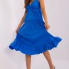 Blue Daydress in Day Dresses with Cotton and Spandex