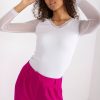 White Blouse in Women`s Blouses, Tunics with Cotton and Spandex