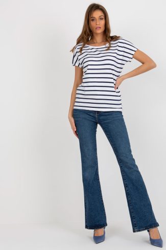 White T-shirt in Women`s Tops, T-shirts, Singlets with Cotton and Spandex