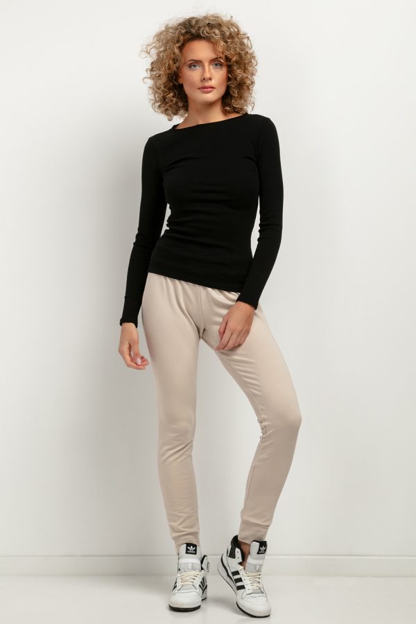 Black Blouse in Women`s Blouses, Tunics with Cotton and Spandex