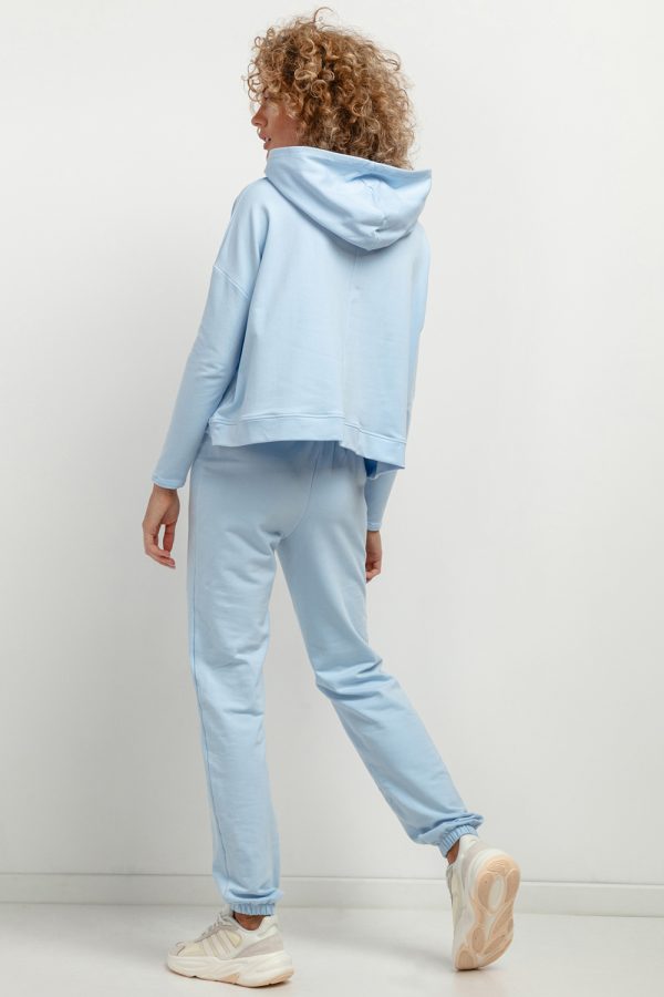Blue Tracksuit Trousers in Women`s Tracksuit Bottoms, Sports Pants with Cotton and Polyester