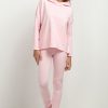 Pink Long Leggings 7 in Cotton and Polyester