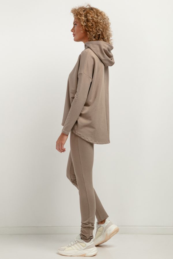 Brown Sweatshirt in Sweatshirts For Women with Cotton and Polyester
