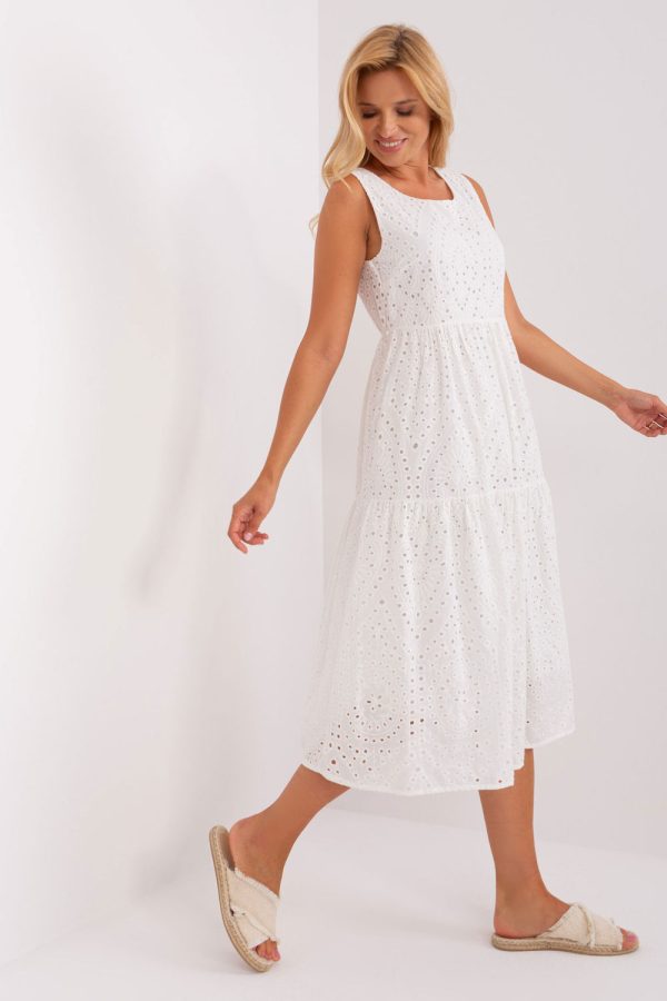 White Daydress in Day Dresses with Cotton