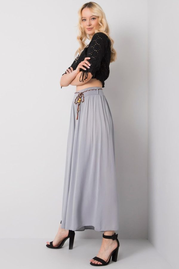 Grey Women Trousers in Pants, Trousers, Shorts with Viscose