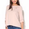 Pink Blouse in Women`s Blouses, Tunics with Spandex and Polyester