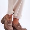 Beige Heeled Low Shoes in Women`s Ankle Boots & Booties with Fabric, Footbed, Upper Height, Heel Height and Platform Height