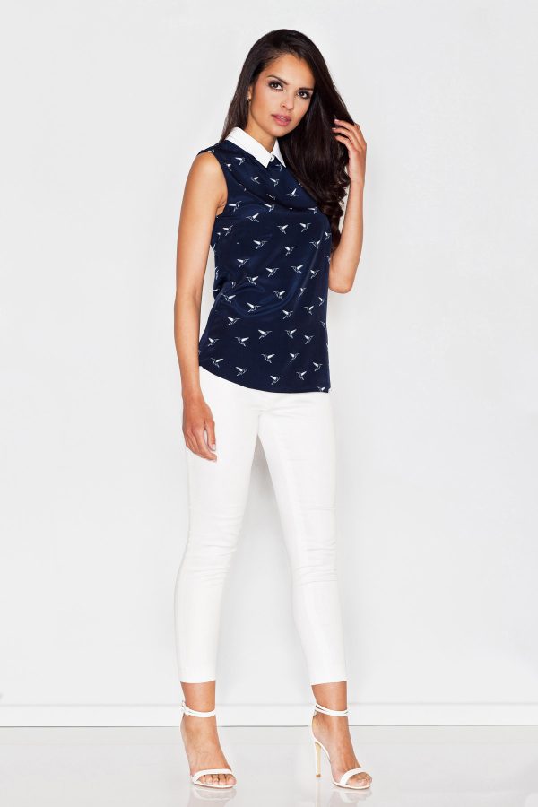 blue Blouse model 43839 Figl