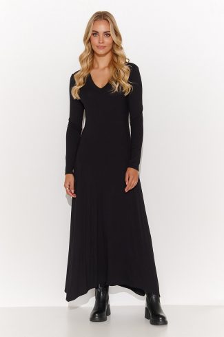 Black Daydress in Day Dresses with Spandex and Viscose