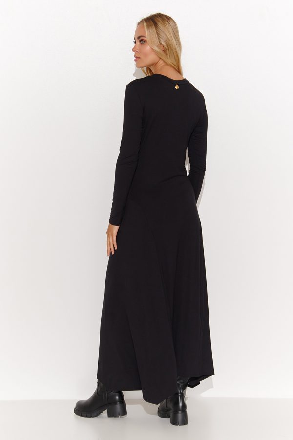 Black Daydress in Day Dresses with Spandex and Viscose