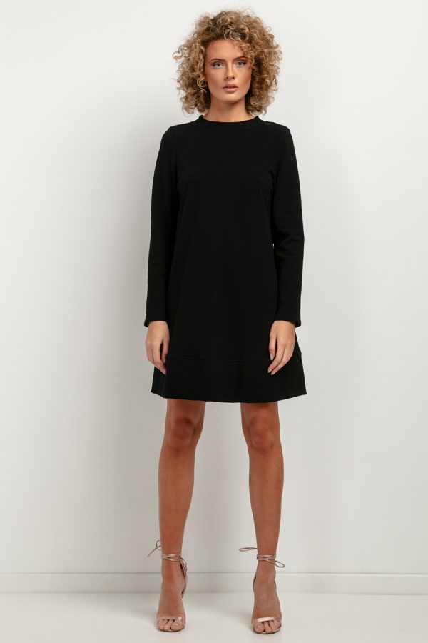 Black Daydress 6 in Cotton and Polyester