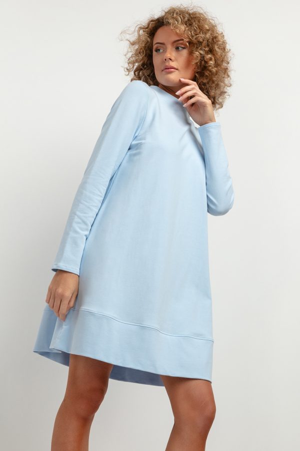 Blue Daydress in Day Dresses with Cotton and Polyester