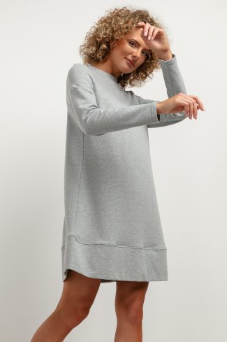 Grey Daydress in Day Dresses with Cotton and Polyester
