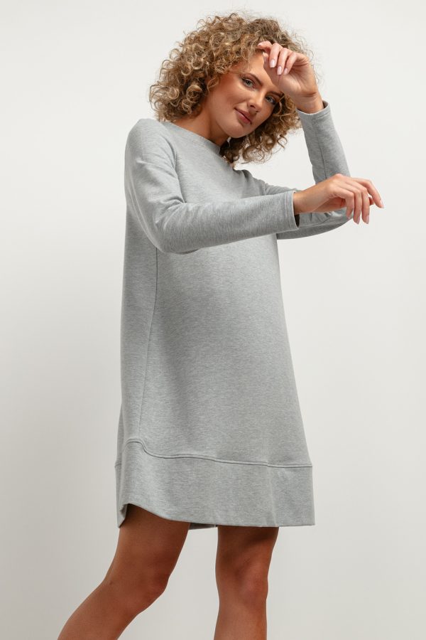 Grey Daydress in Day Dresses with Cotton and Polyester
