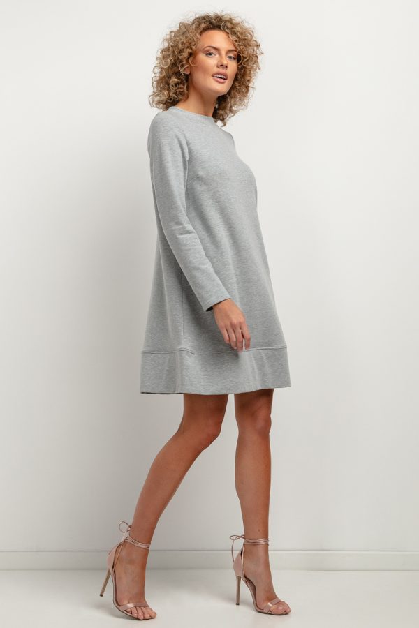 Grey Daydress in Day Dresses with Cotton and Polyester