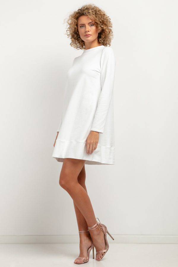 White Daydress in Day Dresses with Cotton and Polyester