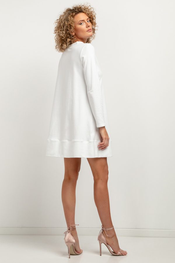 White Daydress in Day Dresses with Cotton and Polyester