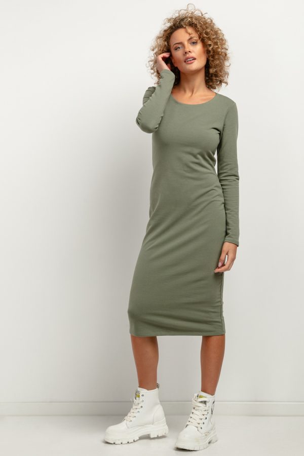 Green Daydress in Day Dresses with Cotton and Polyester