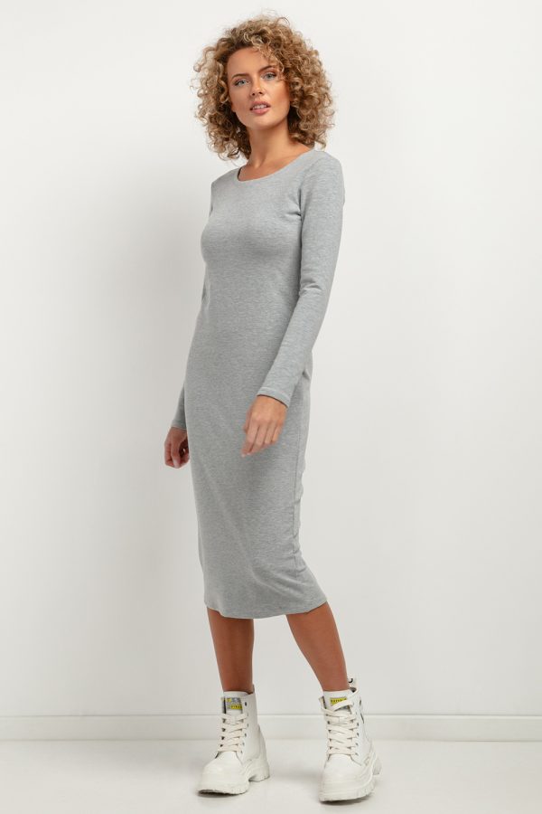Grey Daydress 6 in Cotton and Polyester