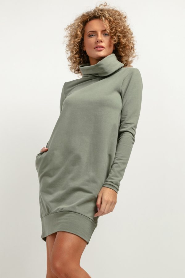 Green Daydress 8 in Cotton and Polyester