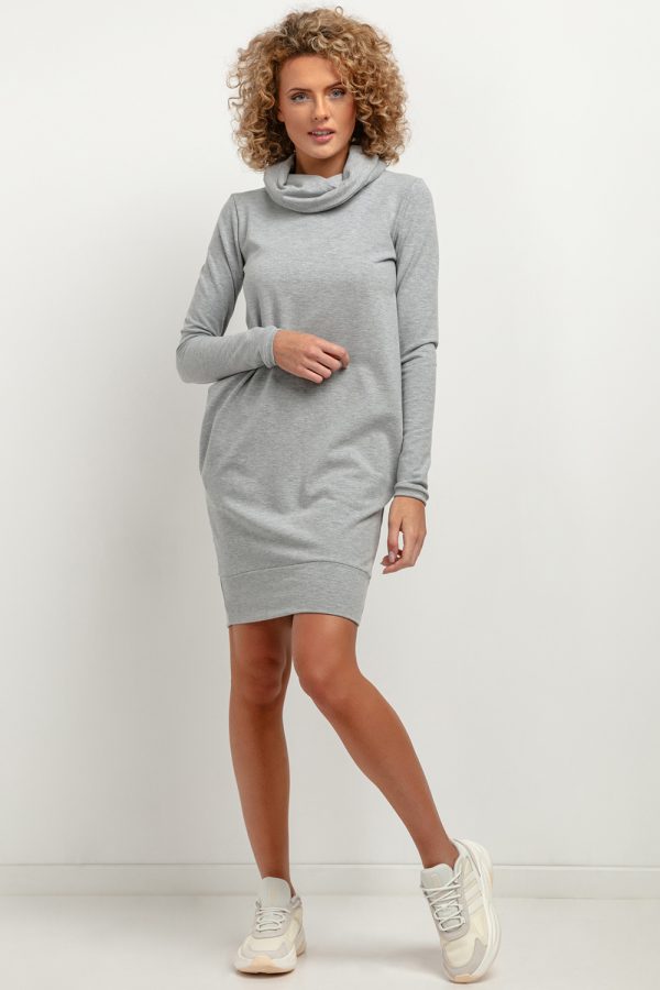 Grey Daydress in Day Dresses with Cotton and Polyester