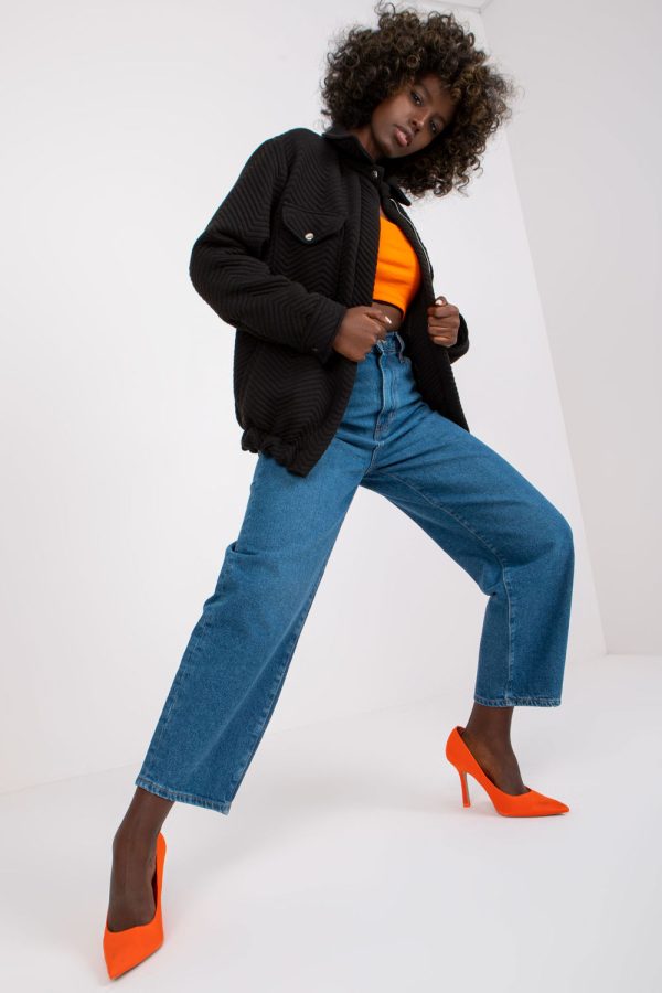Black Jacket in Women`s Coats, Jackets with Polyester