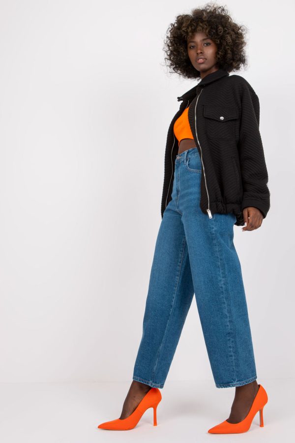 Black Jacket in Women`s Coats, Jackets with Polyester