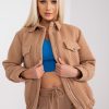 992329 Brown Jacket in Women`s Coats, Jackets with Polyester