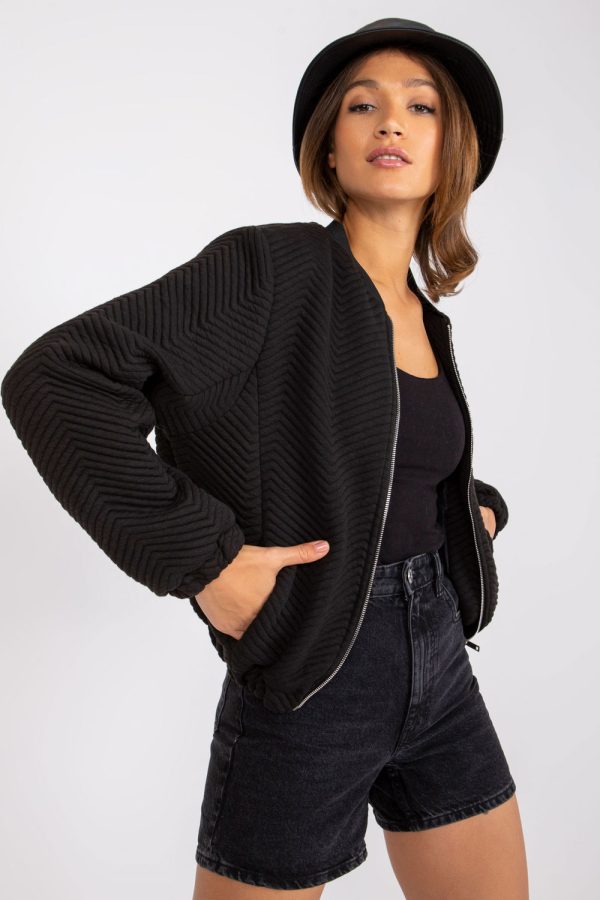 Black Jacket in Women`s Coats, Jackets with Polyester
