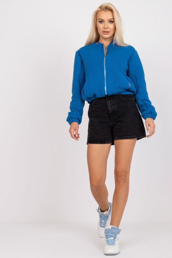 Blue Jacket in Women`s Coats, Jackets with Polyester