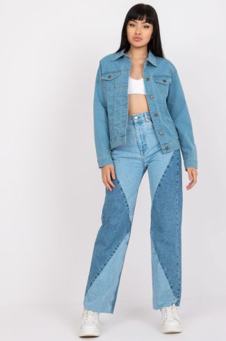 Blue Jacket in Women`s Coats, Jackets with Cotton and Spandex