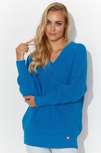 Blue Jumper in Sweaters, Pullovers, Jumpers, Turtlenecks, Boleros, Shrugs with Acrylic and Polyamide