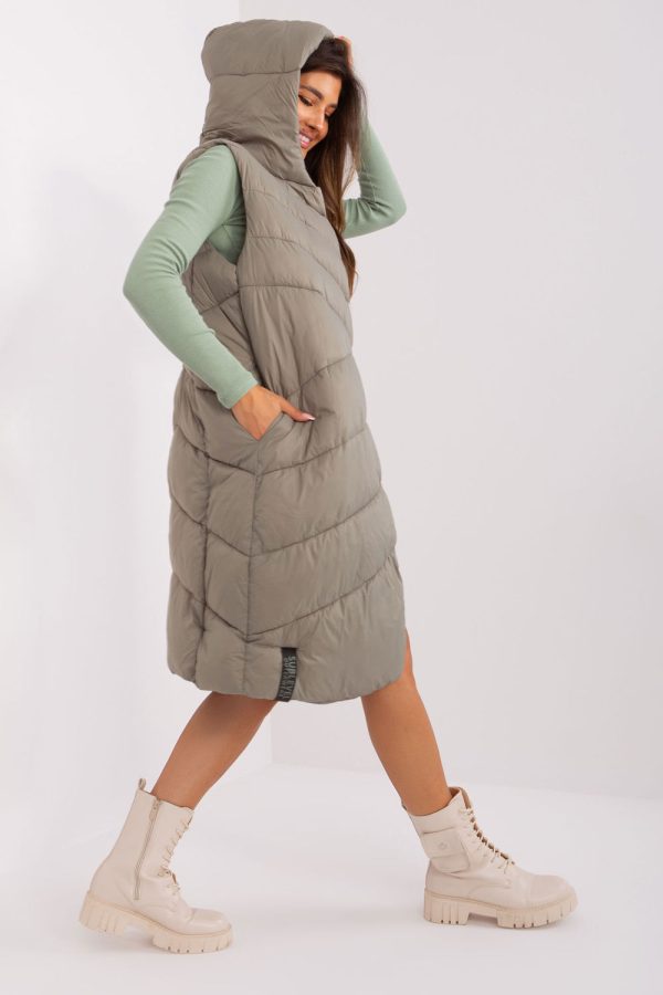 Green Gilet in Women`s Coats, Jackets with Polyamide