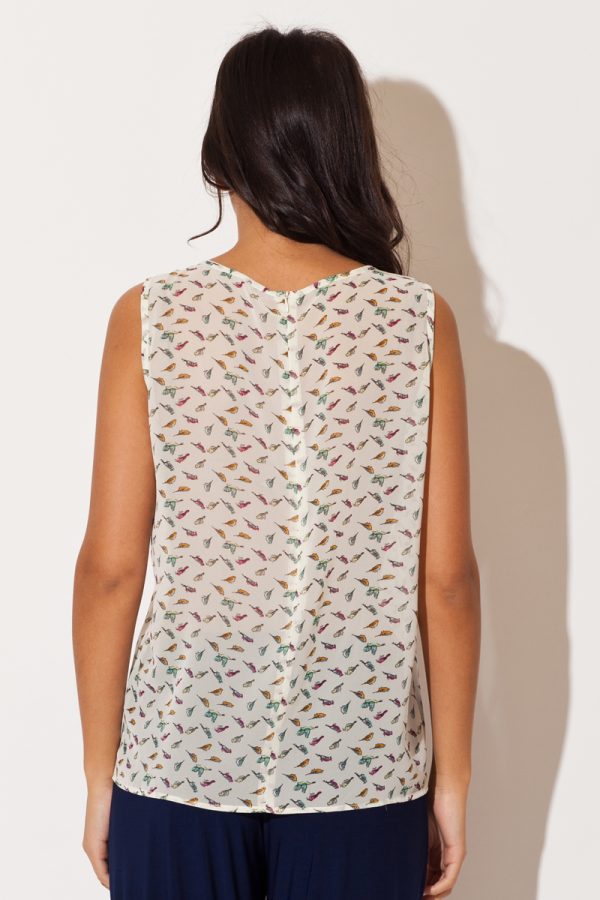 Beige Blouse in Women`s Blouses, Tunics with Polyester