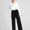Black Trousers in Casual Pants For Women with Polyester
