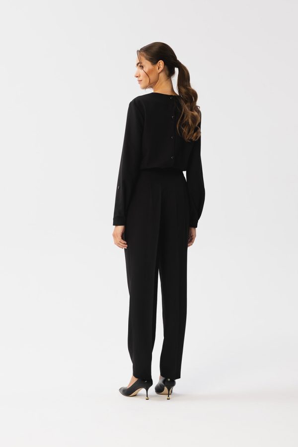 Black Suit in Playsuits For Women with Spandex, Polyester and Viscose