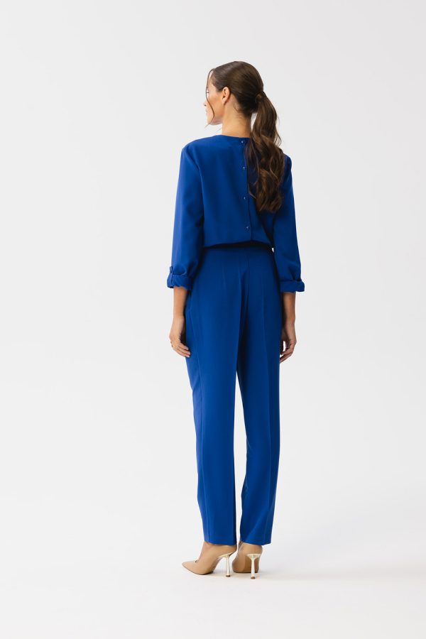 Blue Suit in Playsuits For Women with Spandex, Polyester and Viscose